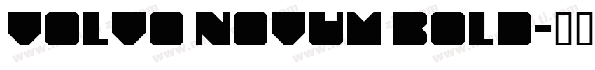Volvo Novum Bold字体转换